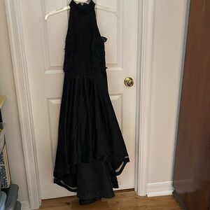 Nicole Miller High-low halter dress